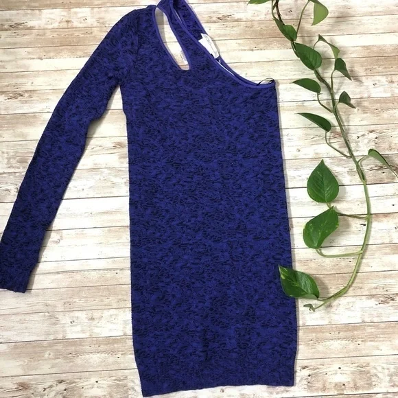 BCBGeneration One Sleeve Bodycon Dress in Periblue - New with Tag - Picture 4 of 8